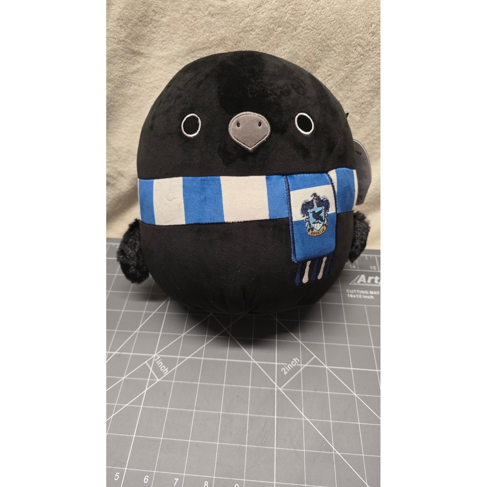 Squishmallows Harry Potter Ravenclaw Raven Plush 8 Inch Black Bird Scarf NWT